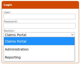 Login to Claims Portal .